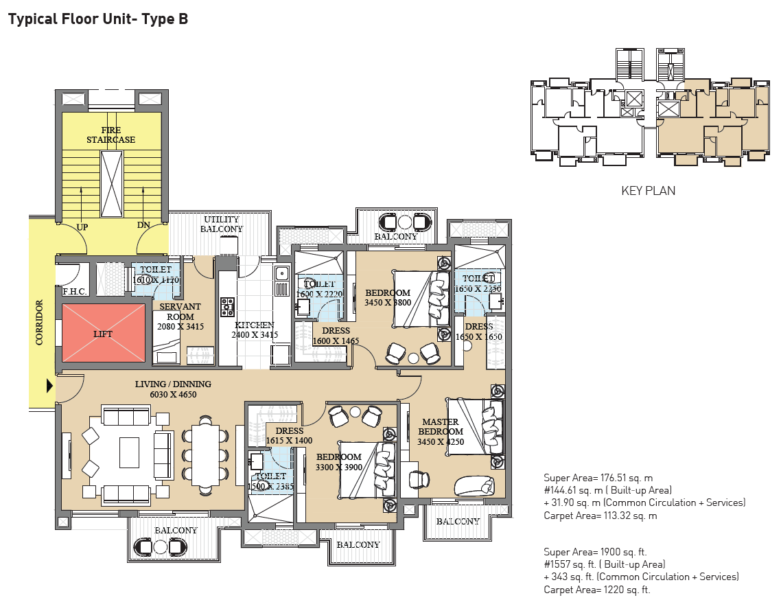 Floor Plan Type B | 99Realty